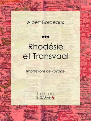 cover image of Rhodésie et Transvaal